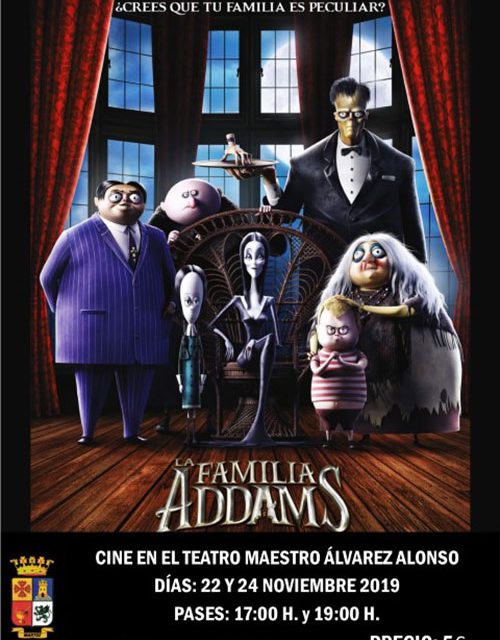 Cine en el Teatro Maestro Álvarez Alonso: ‘La Familia Addams’