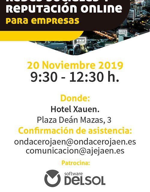 Jornada de redes sociales y reputación online para empresas