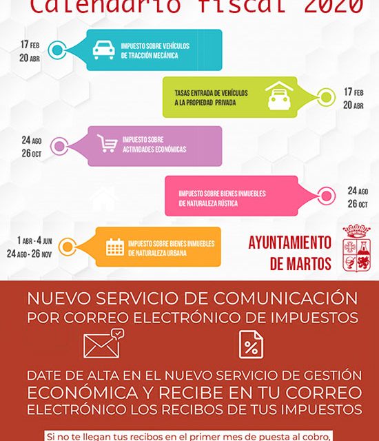 El Ayuntamiento de Martos pone en marcha un nuevo servicio de comunicación por correo electrónico de impuestos