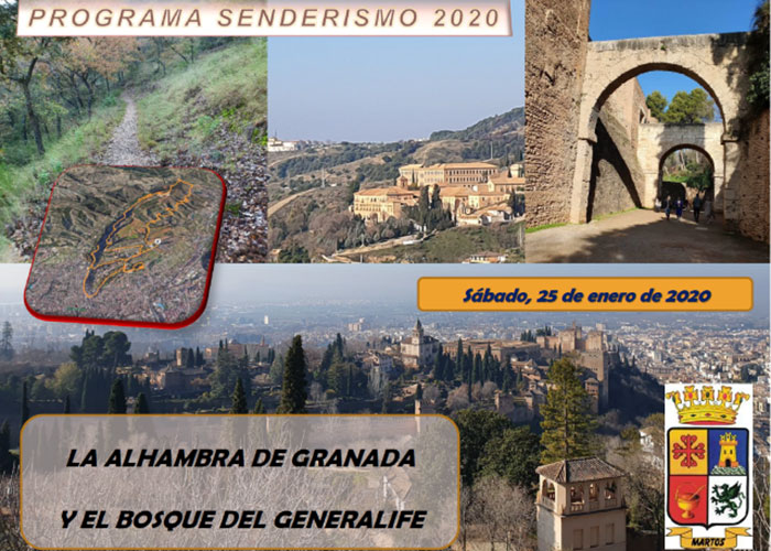 El jueves 16 de enero se abren las inscripciones para la ruta ‘La Alhambra de Granada’