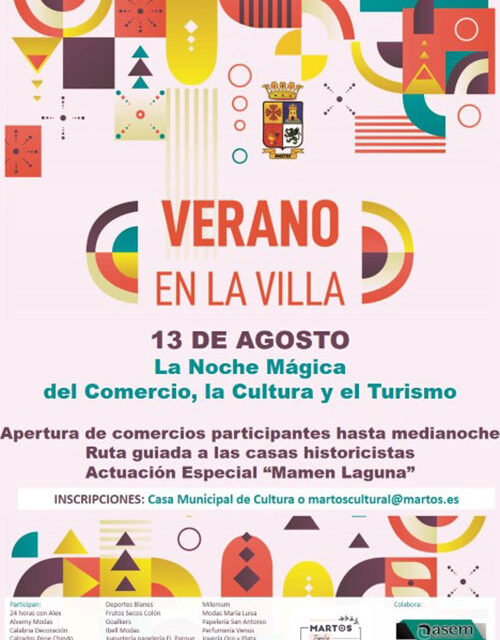 El 13 de agosto el comercio marteño celebrará una noche mágica