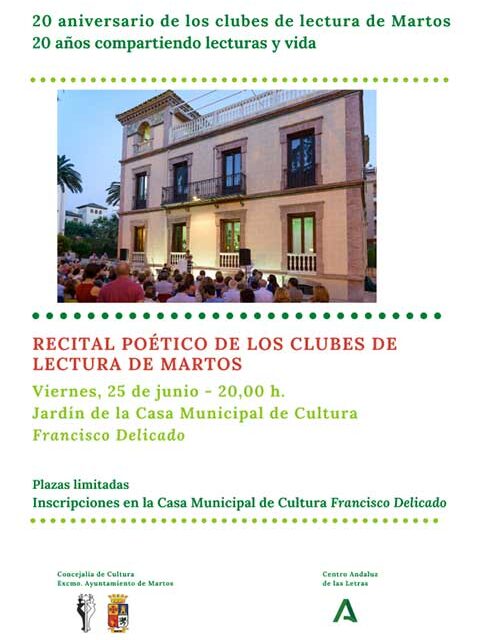 Recital poético de los clubes de lectura de Martos