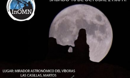 Observación astronómica lunar en el mirador del Víboras