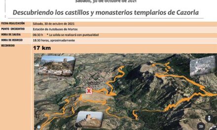 El Ayuntamiento de Martos oferta una nueva ruta senderista a los castillos templarios de Cazorla