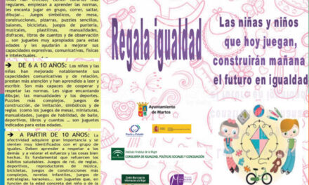 El Ayuntamiento de Martos pone en marcha una campaña del juego y del juguete no sexista y no violento